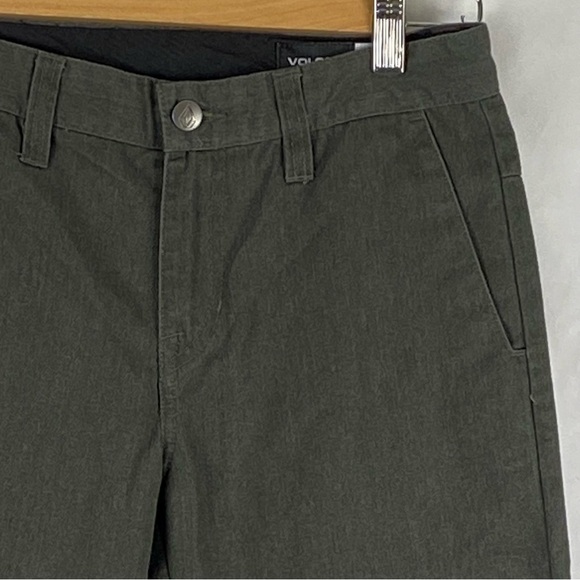Volcom Youth Big Boy’s Chino VMONTYS Charcoal Heather Gray Size 27 - Picture 10 of 16